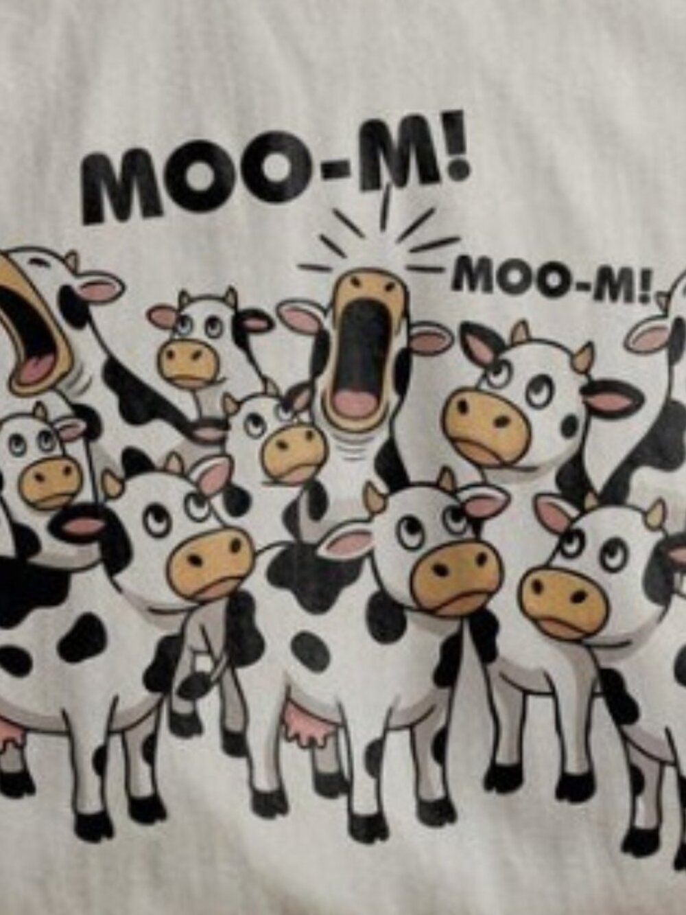 Moo-m Cow Mom Shirt, Funny Mother's Day Gift Animal Chaos Tee - Picture 2 of 4